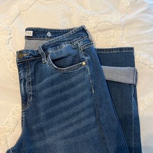 Liverpool Denim Boyfriend jeans, midrise. Size 14/32.  Some distressing.